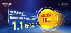 外貿(mào)發(fā)展新動能，跨境電商上半年進(jìn)出口1.1萬億元,同比增長16%